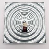 Set of 2 vintage 1990s Paul Neuhaus silver wall sconces