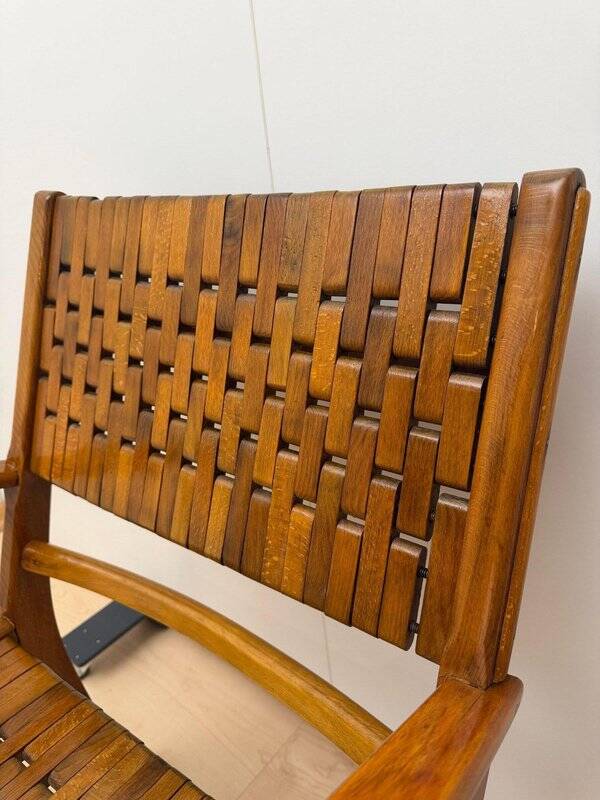 Gelenka Armchairs in Solid Beech Wood, Germany, 1950, Set of 2