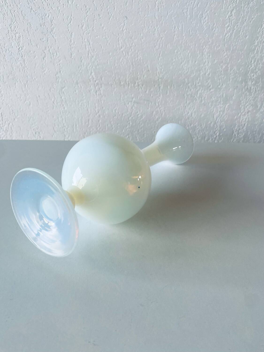 Antique white opaline vase
