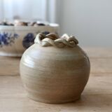 Small ceramic pottery vase handmade vintage rustic
