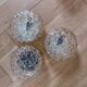 "Bubble" glass wall light trio - 1960.