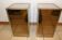 Pair of glass and nickel-plated brass tables from the 1950s