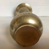 Orientalist vase in worked brass
