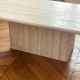 Minimalist design coffee table in unbleached travertine stone