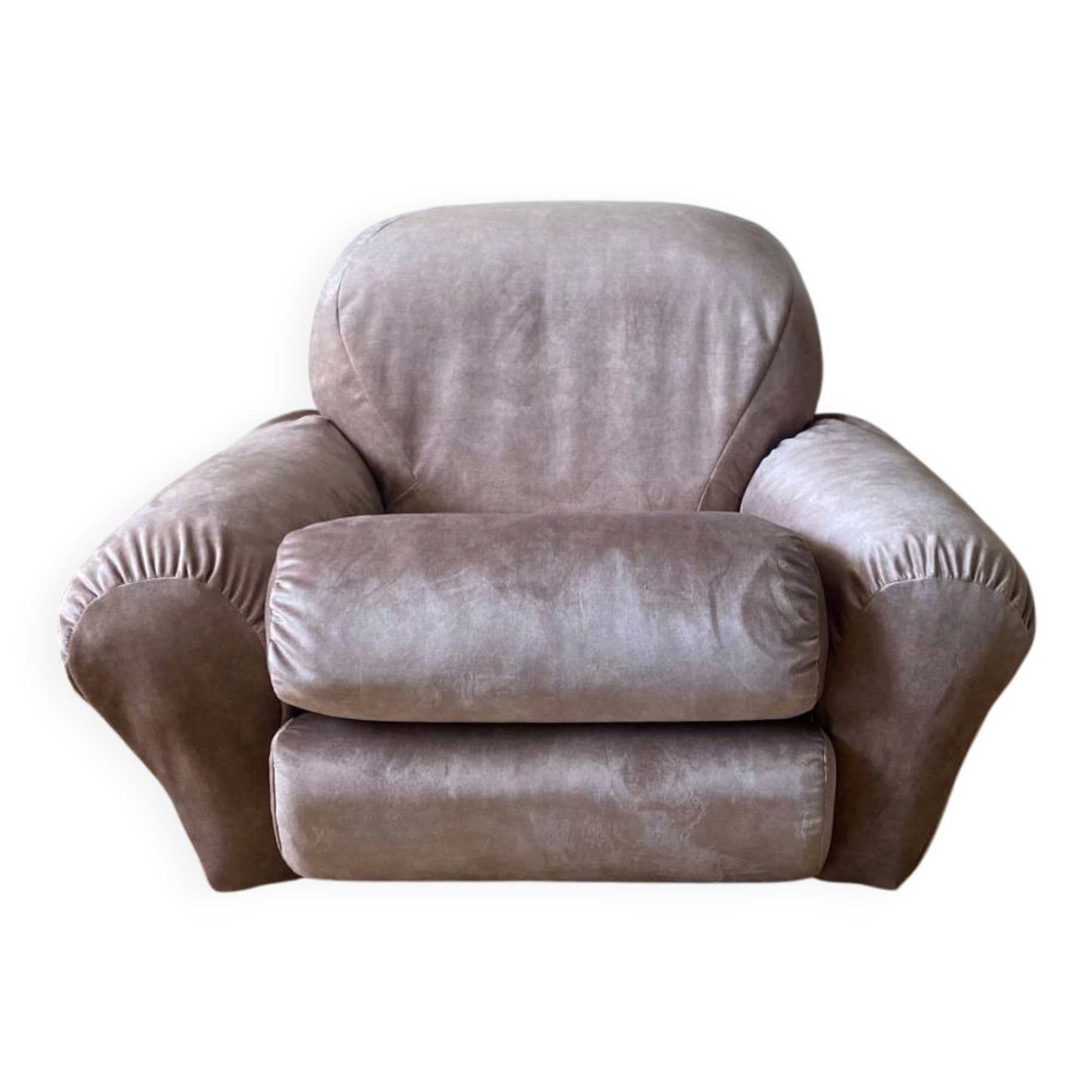 Fauteuil vintage italien en velours