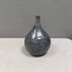 Vase Pauline Toynbee, Émail en cristal bleu texturé, forme organique, années 1980