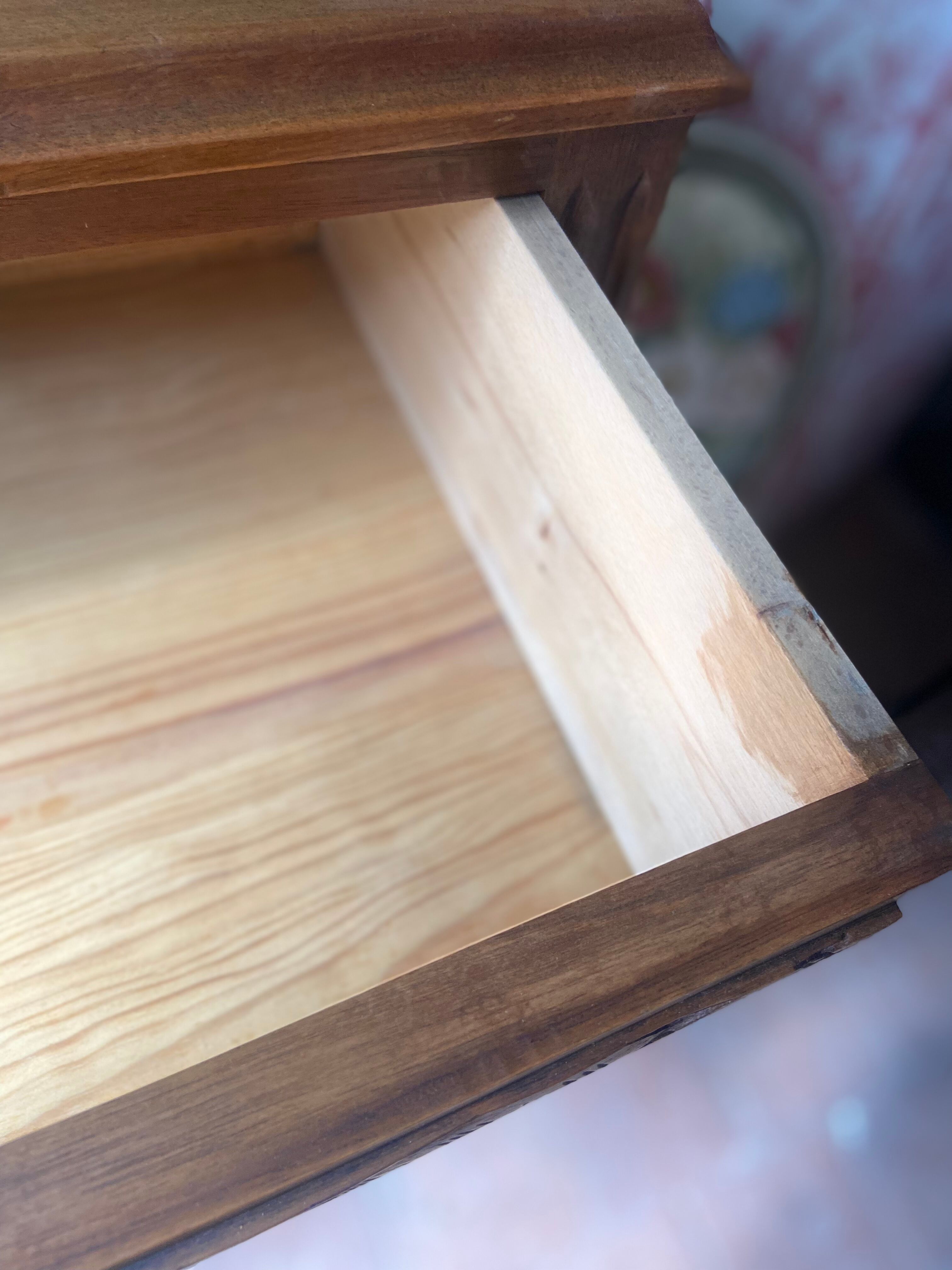 Commode semainier old era Art Deco in Walnut renovated