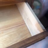 Commode semainier old era Art Deco in Walnut renovated