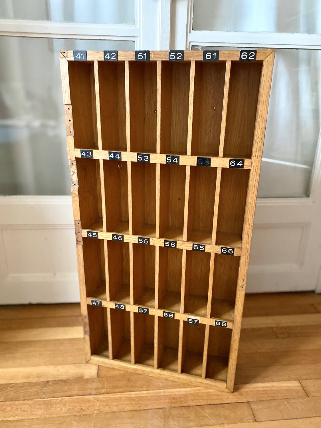 Vintage hotel key locker furniture