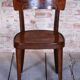 Art Deco Czech Chairs in Beech and Walnut from Thonet, 1940s, Set of 4