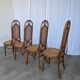 Set of 4 Mid-century Bentwood Cane Dining Chair, Thonet Style, 1970s Yugosl