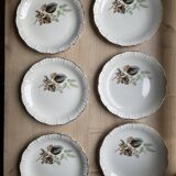 Assiettes plates Digoin & Sarreguemines
