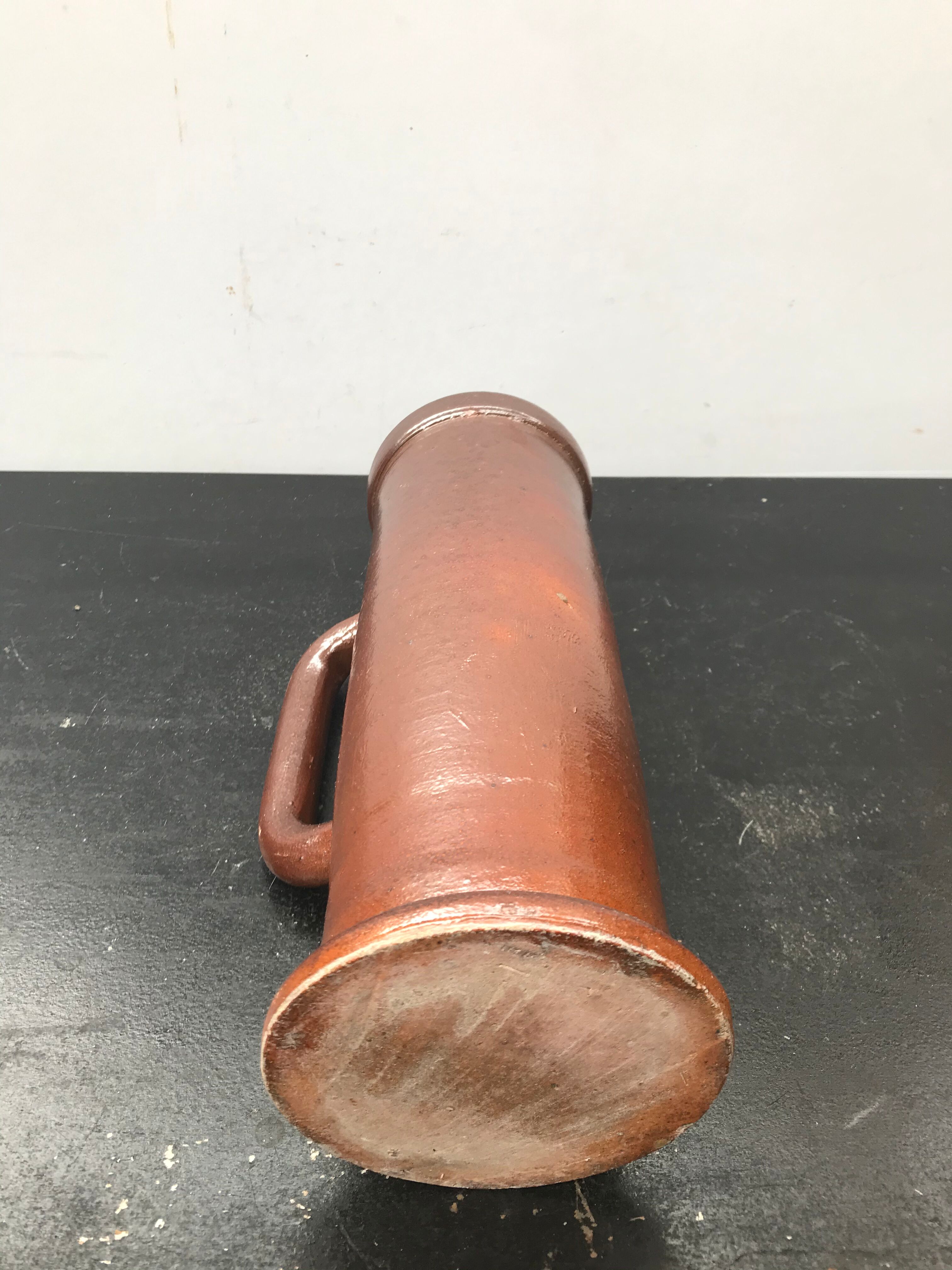 Former pitcher brown sandstone vintage 50s