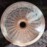 Art Deco Pink Opaline Glass Suspension Lamp Shade Rose Detail