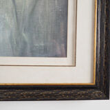 Painting „The White Flower”, Scandinavian design, 1970s