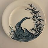 4 Japanese Longwy flat plates