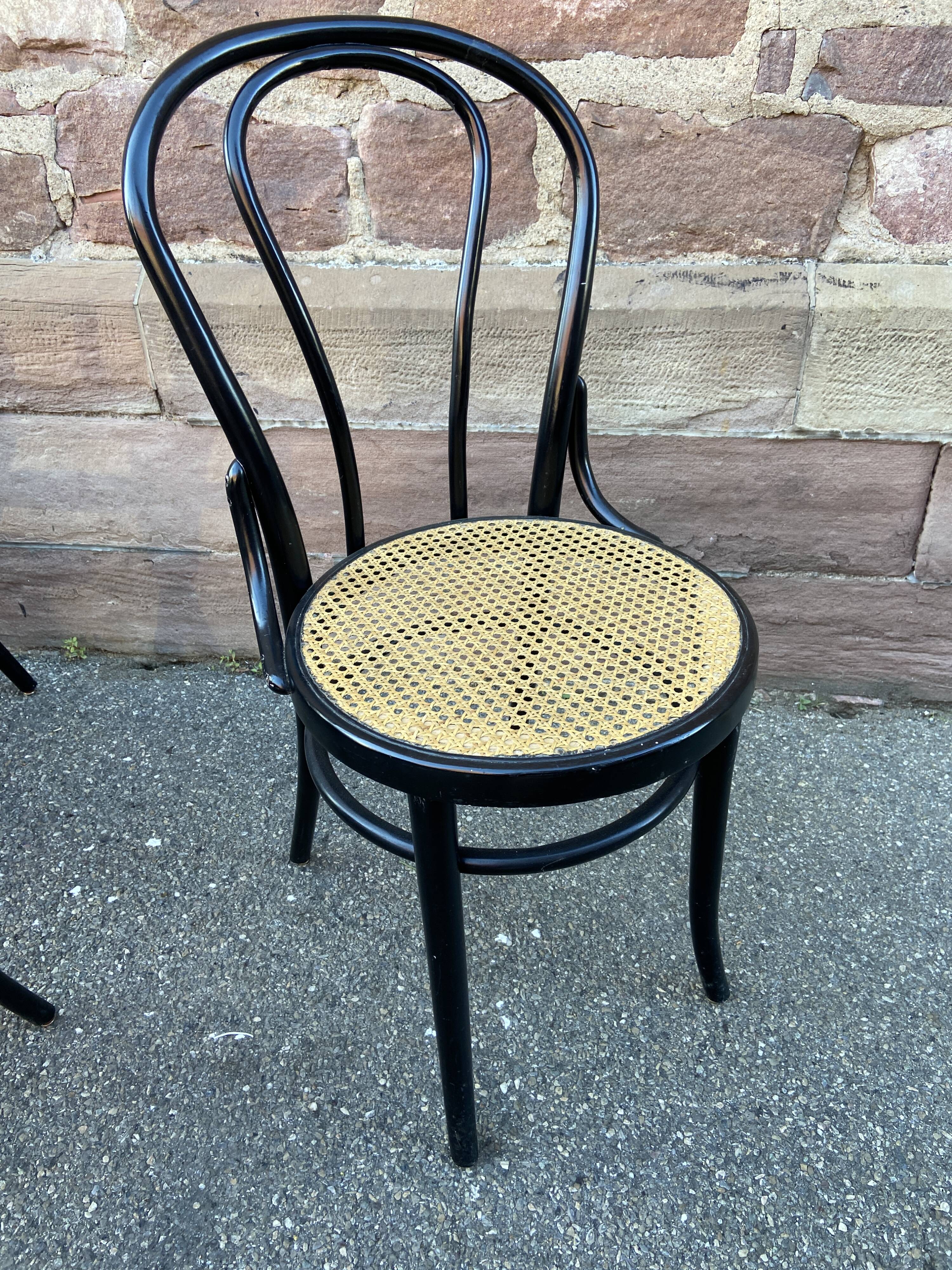 6 bentwood bistro chairs Fischel Thonet Style Nr 1980s