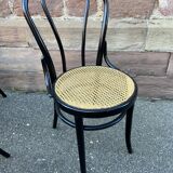 6 chaises bistrot bois courbé Style Fischel Thonet Nr  1980s