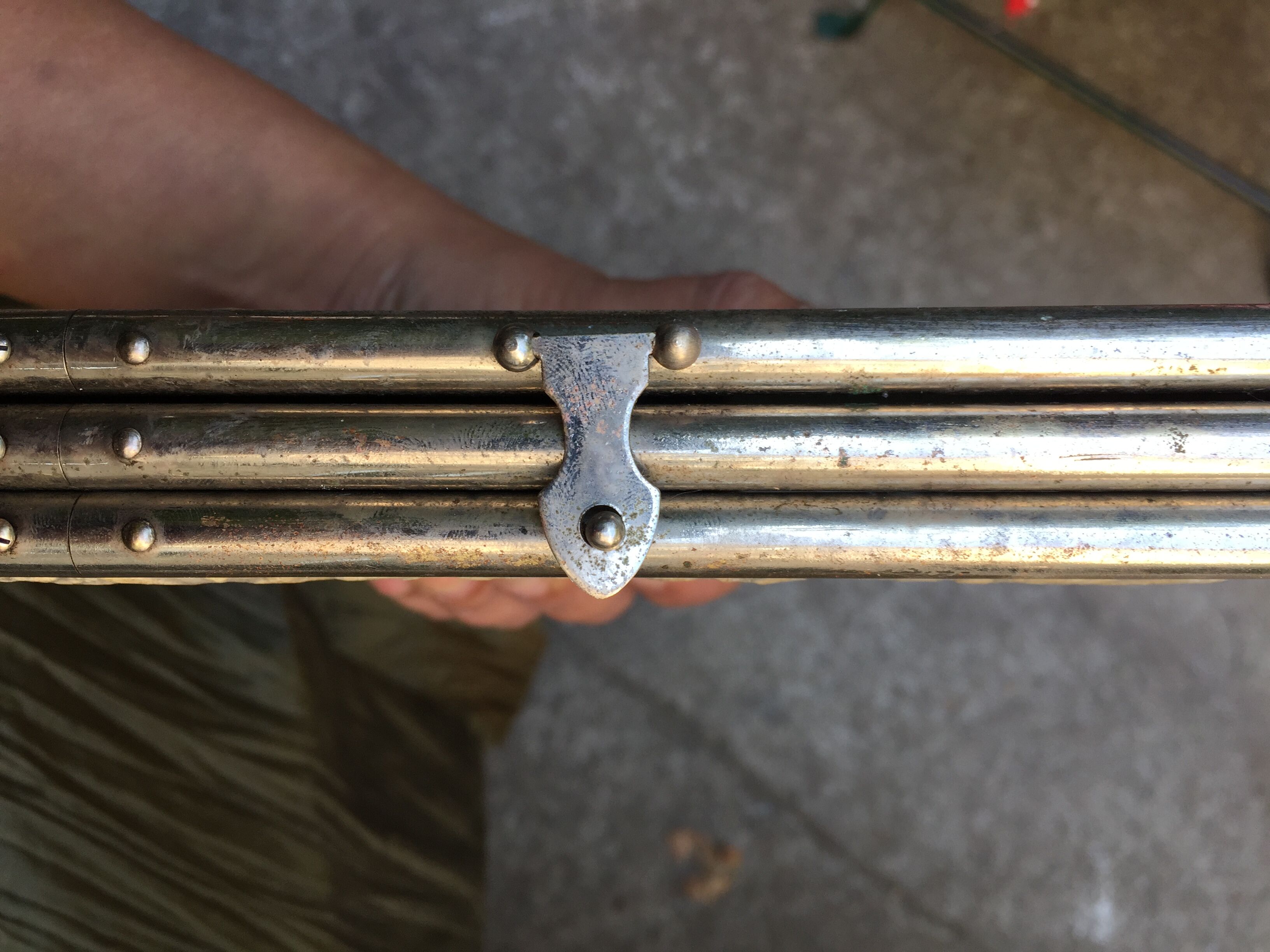 Barber triptych mirror beveled 51 x 22 cm