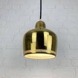 Golden Bell brass pendant light Alvar Aalto Louis Poulsen, Denmark 1950s