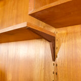 Modular wall system with panels Cado Poul Cadovius teak years 1959