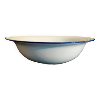 Bowl, enamel metal basin