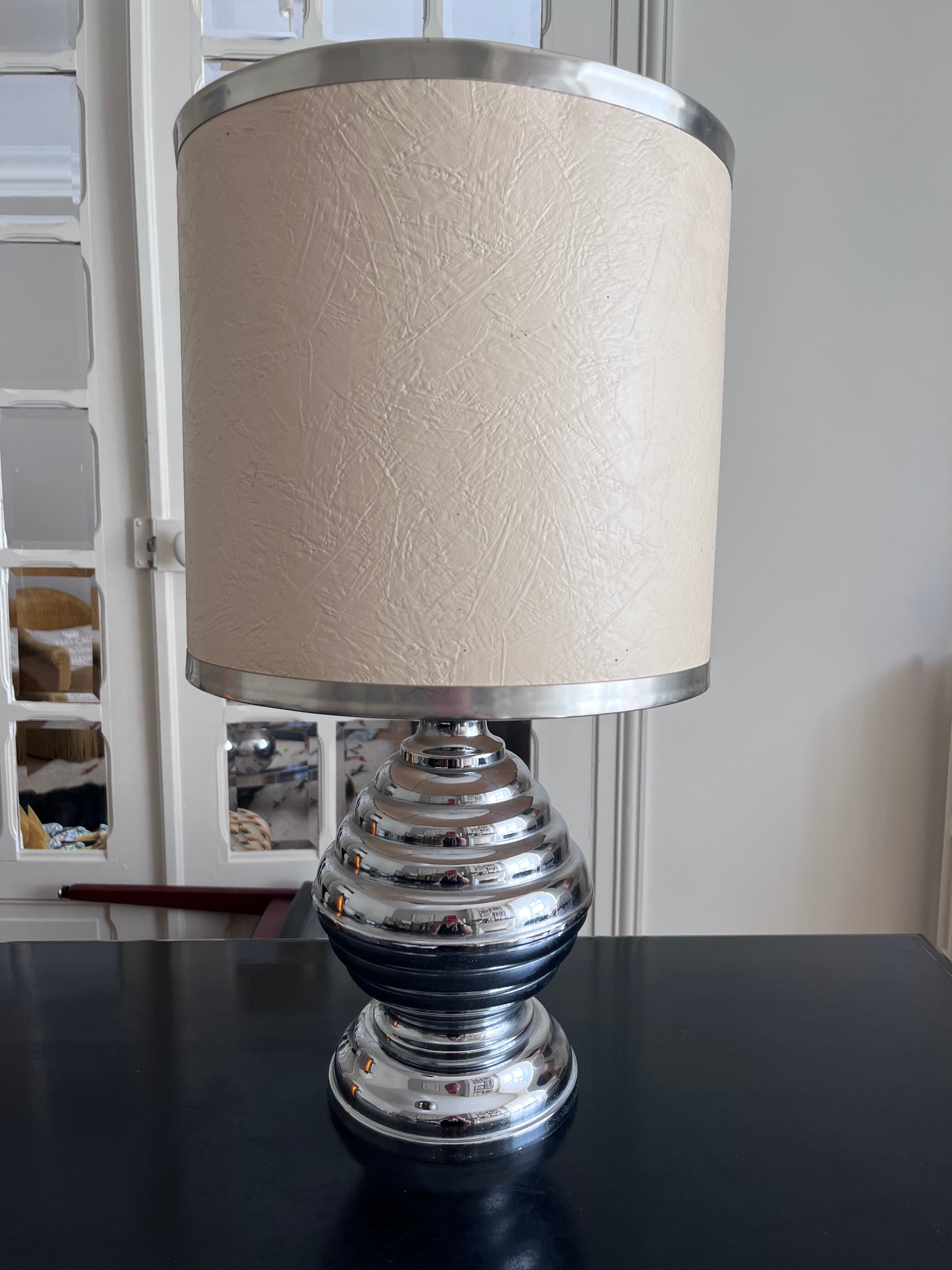 Lamp in chrome metal 70s