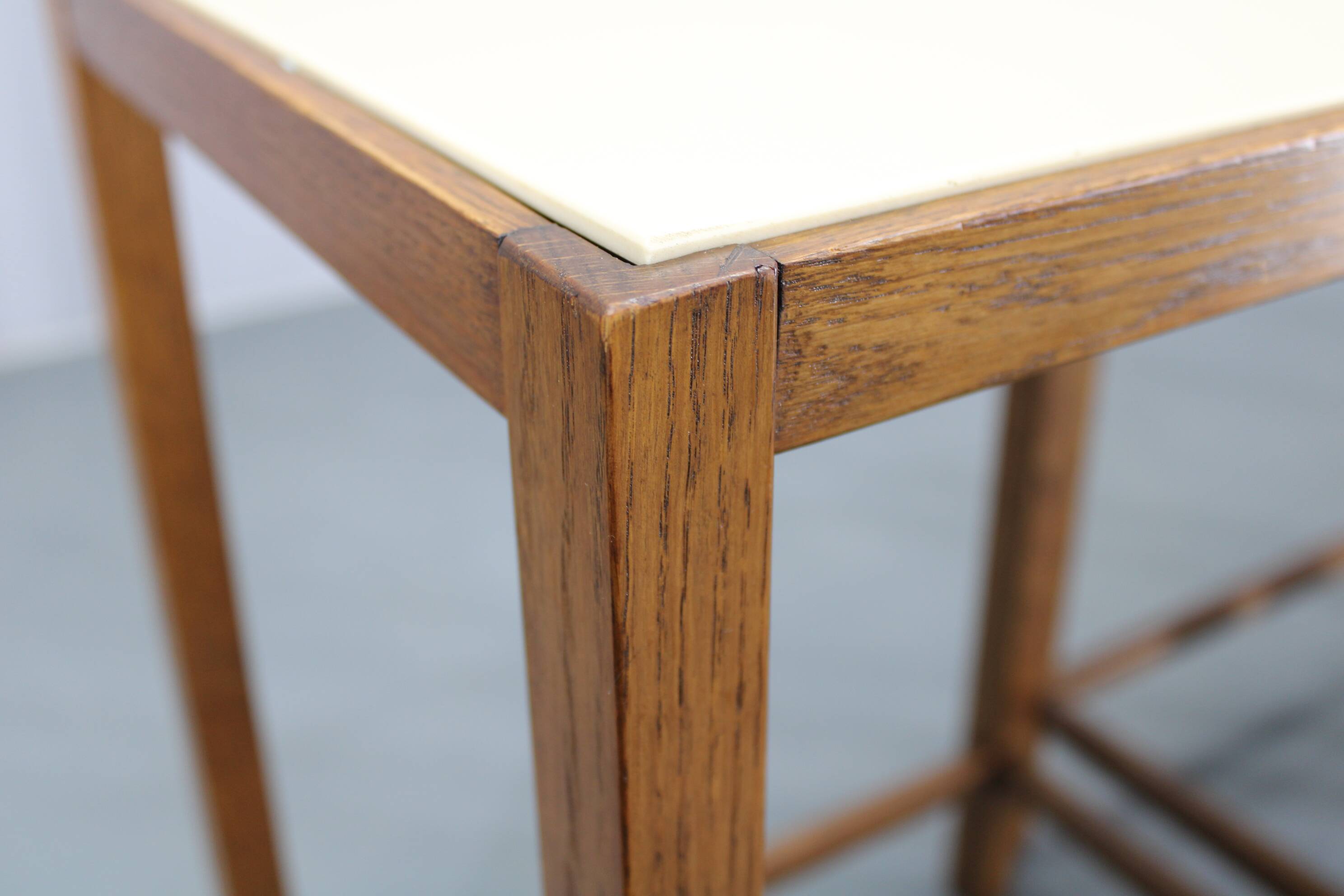 1940s Art Deco Nesting Tables with Opaxy Glass Top, Czechoslovakia