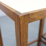 1940s Art Deco Nesting Tables with Opaxy Glass Top, Czechoslovakia