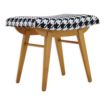 1970s Wood Stool, Czechoslovakia