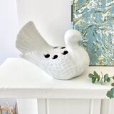 Flower pick ceramic vase bird