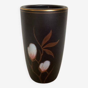 Vase Flora keramiek gouda Holland noir mat