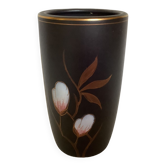 Flora vase ceramic Gouda Holland matte black