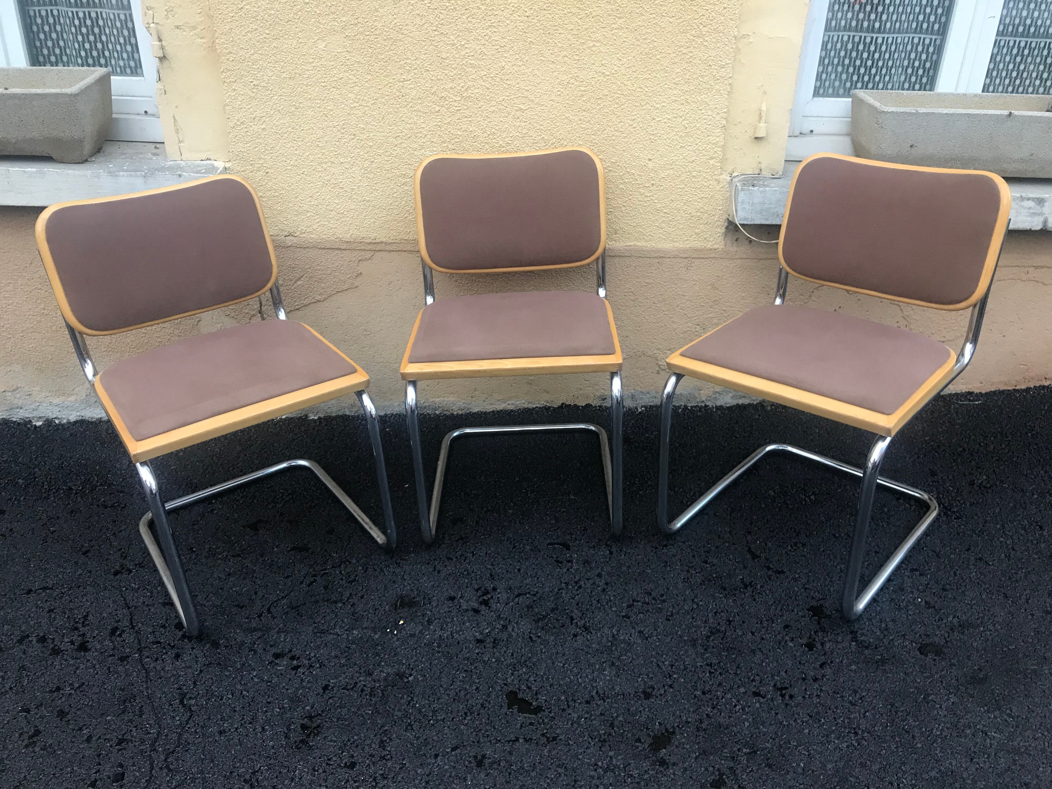 Cesca B32 chairs by Marcel Breuer