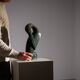 Shona bird sculpture in serpentine stone