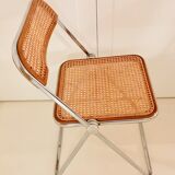 4 chair set Plia by Giancarlo Piretti for Castelli