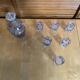 Service liqueur luminarc carafe + 6 verres verre moulé décor feuillage