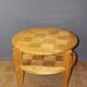 Art Deco Period Pedestal Table in Birch From Norway to Two Trays Around 1930