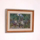 Original Swedish oil on panel – “Seated Figure” by Gösta Stawåsen – vintage & framed – 38 × 29 cm (15.0" × 11.4")