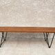 Banc design bois et acier vintage