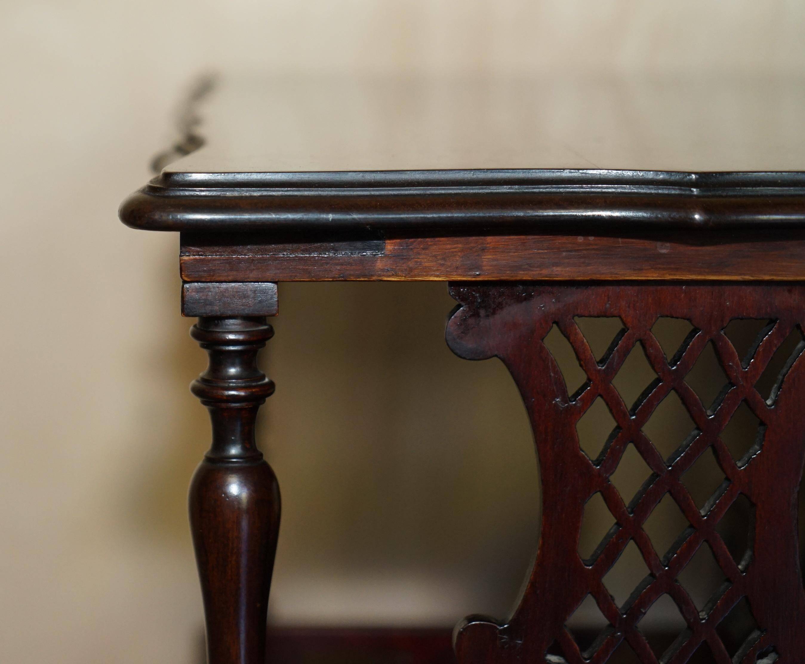 Bibliothèque tournante victorienne en bois dur