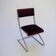 70s tubular chrome dining chair