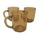 Smoked glass mugs