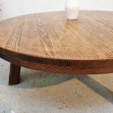 Vintage tripod coffee table brutalist style