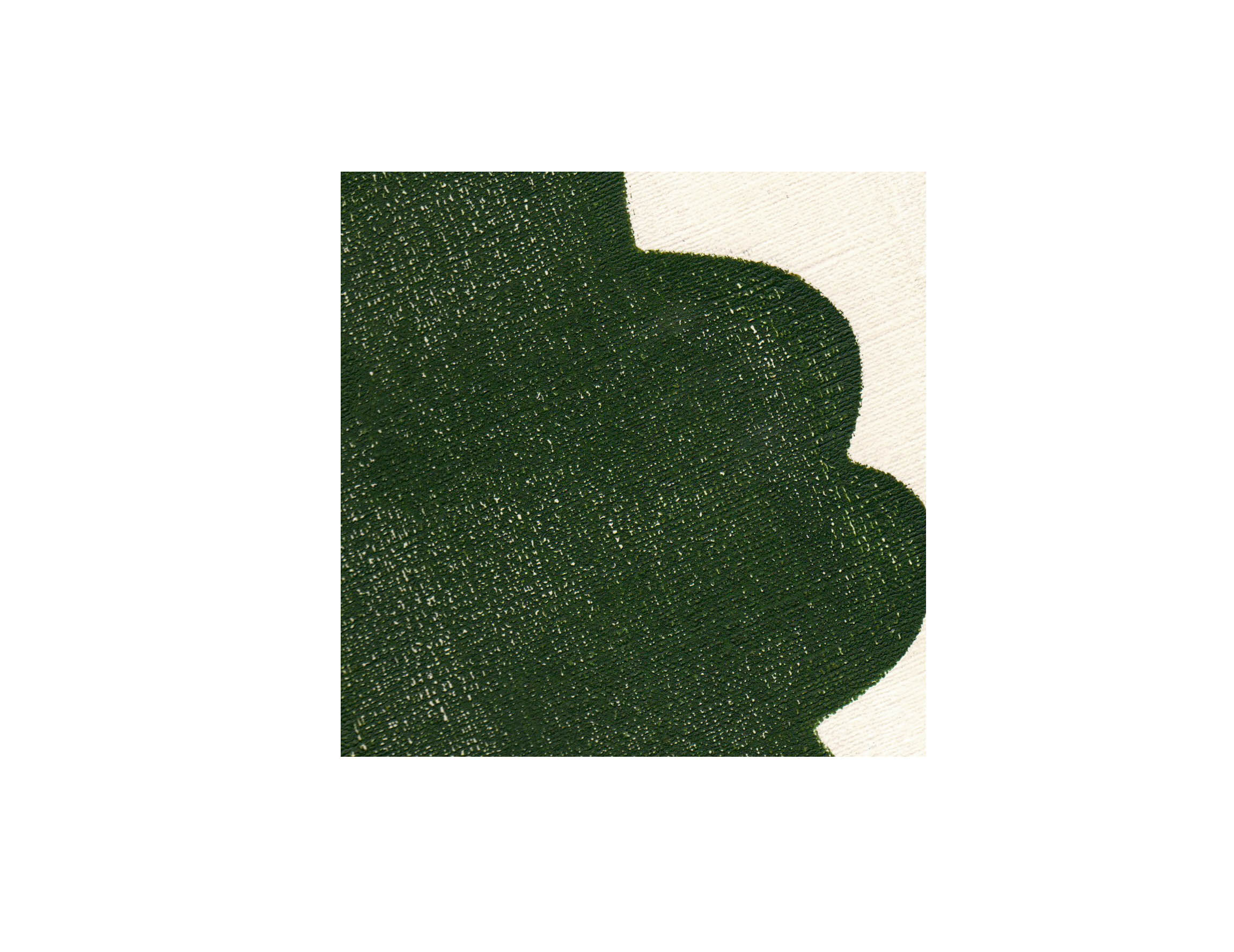 Duo of paintings on paper - pow and mood - dark green - signed eawy