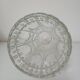 Vase en verre ciselé, motifs "ronds et stries"