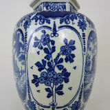 Boch Delfts blue and white sphinx vase, Holland, 50s