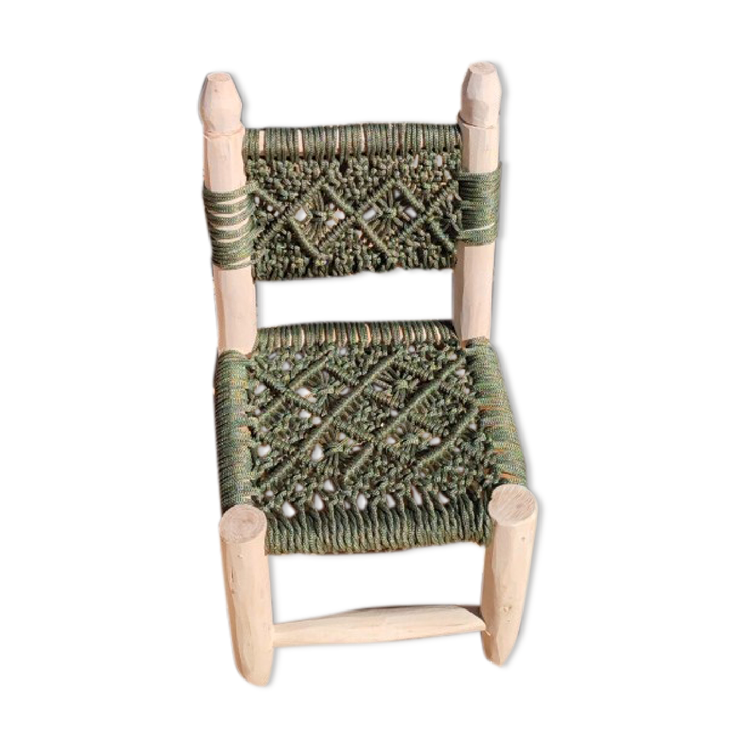 Macramé children's chair