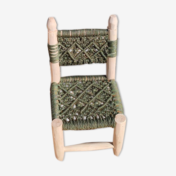 Chaise enfant macramé