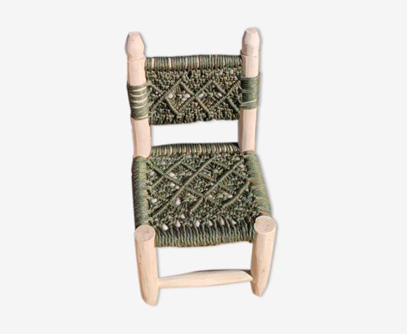 Chaise enfant macramé